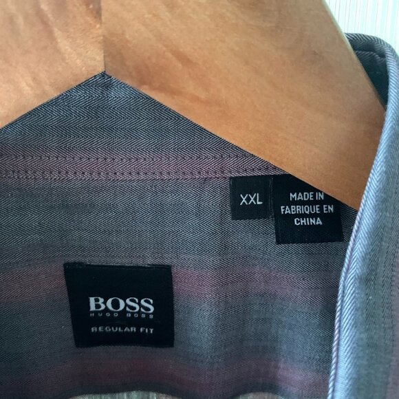 Hugo Boss "Lucas" Regular Fit Cotton Dress Shirt - Size XXL - Picture 3 of 6